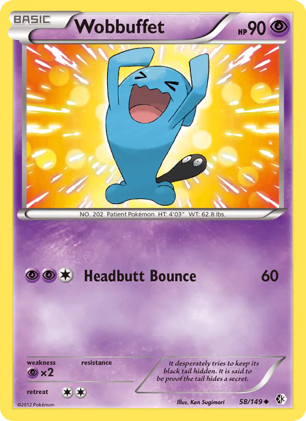 Carta Wobbuffet 58/149 de Boundaries Crossed