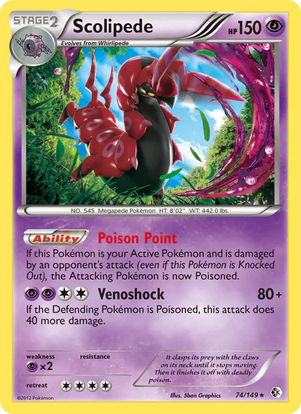 Carta Scolipede 74/149 de Boundaries Crossed