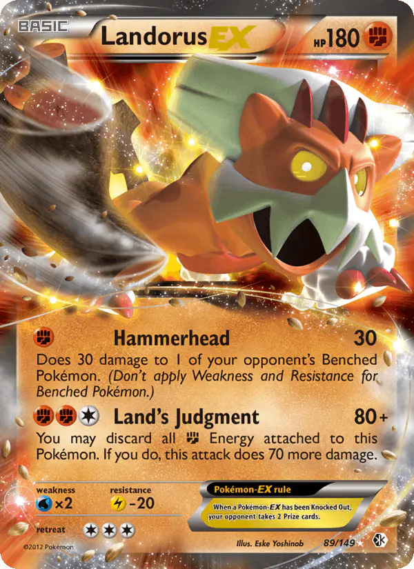 Carta Landorus-EX 89/149 de Boundaries Crossed