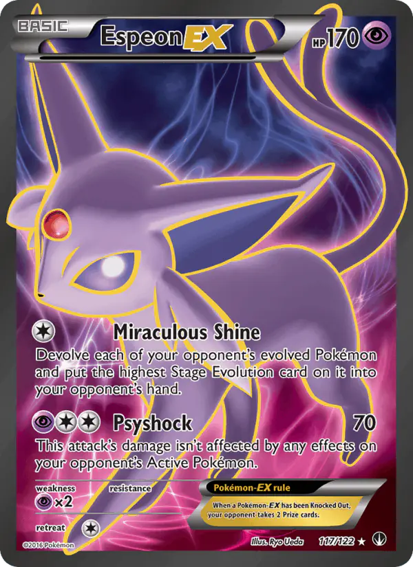 Carta Espeon EX 117/122 de BREAKpoint