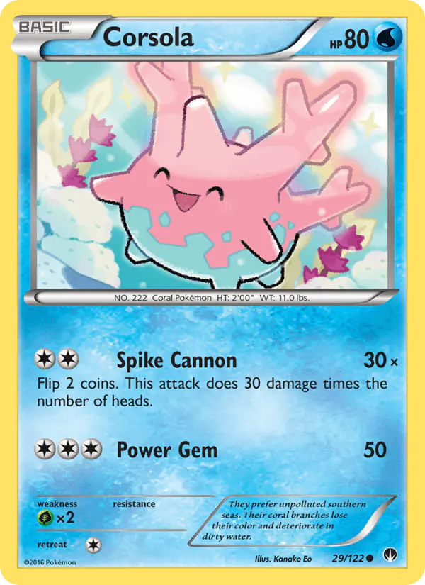 Carta Corsola 29/122 de BREAKpoint