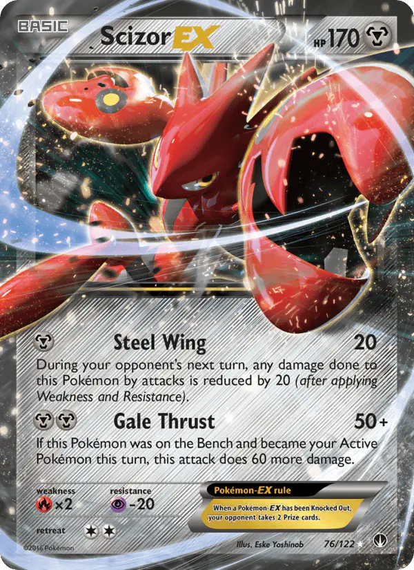 Carta Scizor EX 76/122 de BREAKpoint