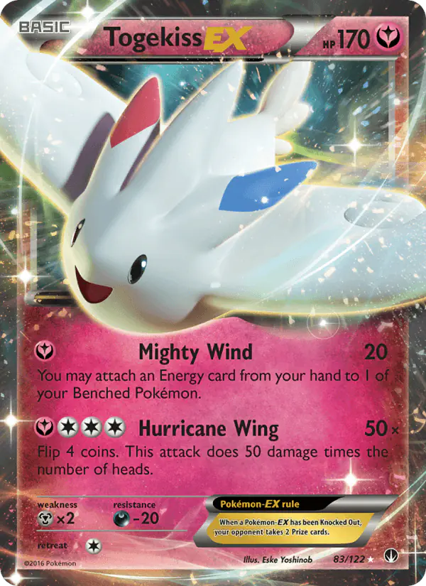 Carta Togekiss EX 83/122 de BREAKpoint