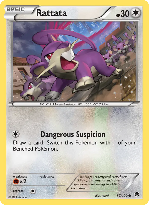 Carta Rattata 87/122 de BREAKpoint