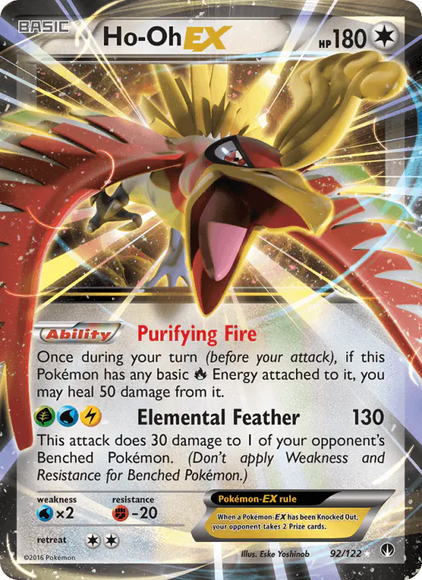 Carta Ho-Oh EX 92/122 de BREAKpoint