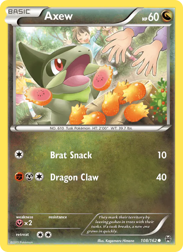 Carta Axew 108/162 de BREAKthrough