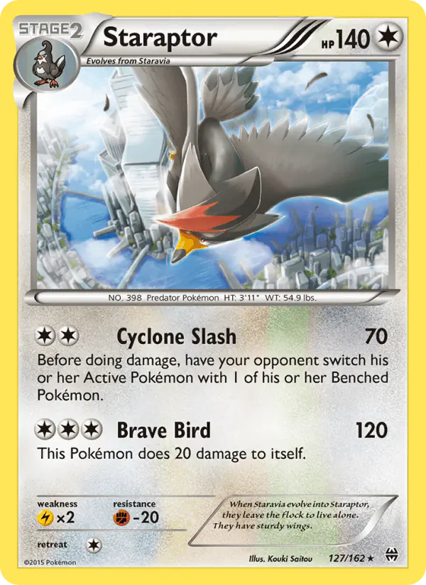Carta Staraptor 127/162 de BREAKthrough