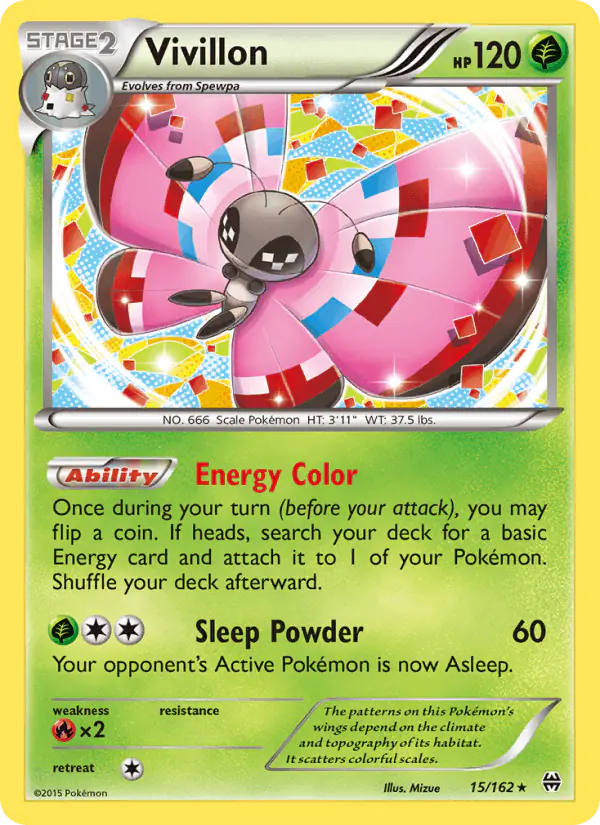 Carta Vivillon 15/162 de BREAKthrough