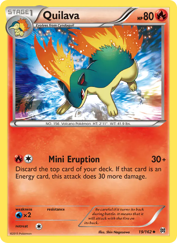 Carta Quilava 19/162 de BREAKthrough