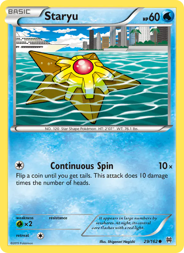 Carta Staryu 29/162 de BREAKthrough