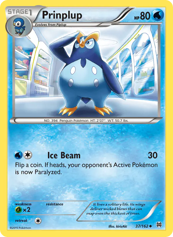 Carta Prinplup 37/162 de BREAKthrough