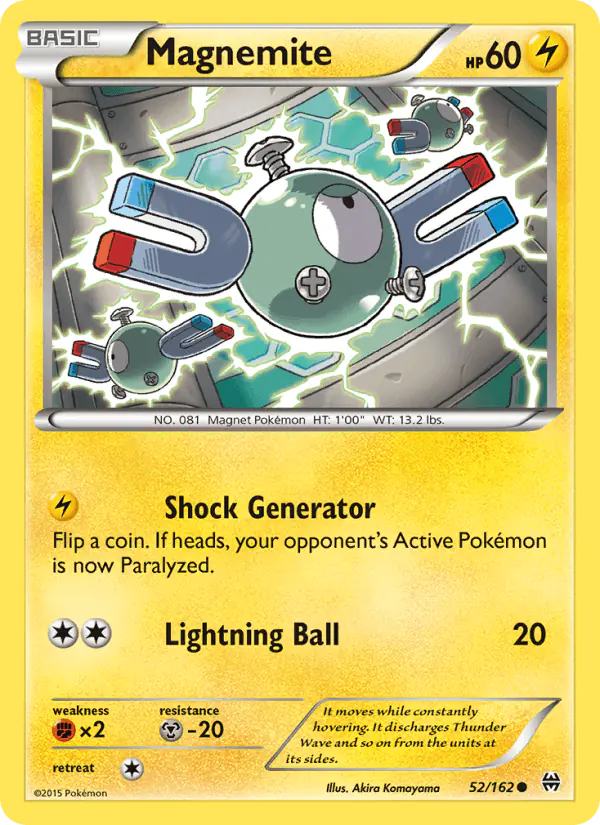 Carta Magnemite 52/162 de BREAKthrough