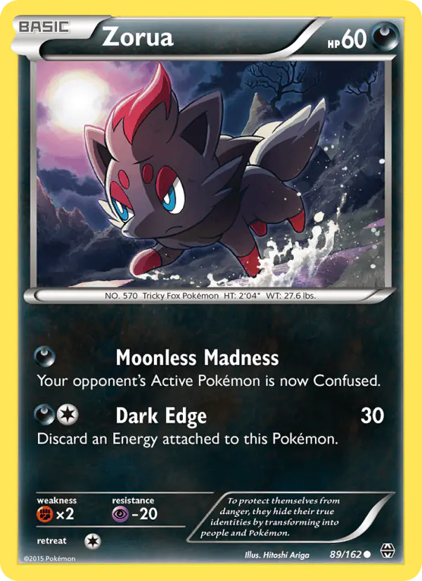 Carta Zorua 89/162 de BREAKthrough