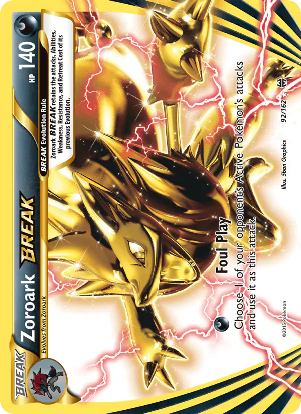 Carta Zoroark BREAK 92/162 de BREAKthrough