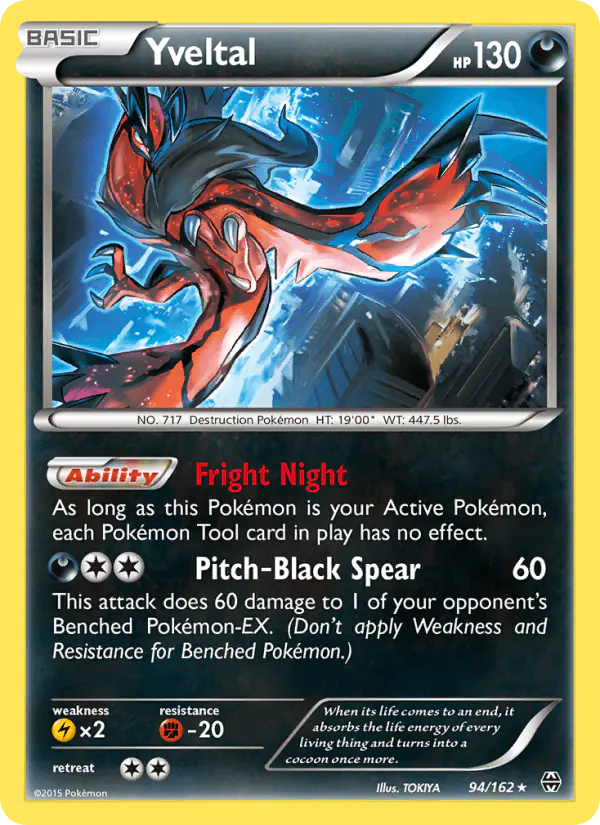Carta Yveltal 94/162 de BREAKthrough