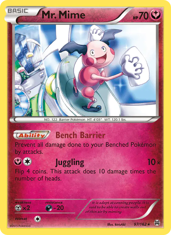 Carta Mr. Mime 97/162 de BREAKthrough