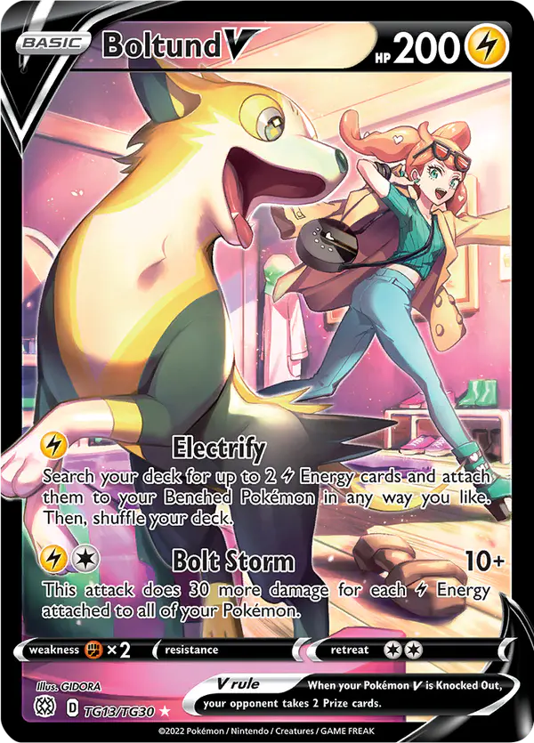 Carta Boltund V TG13 de Brilliant Stars Trainer Gallery