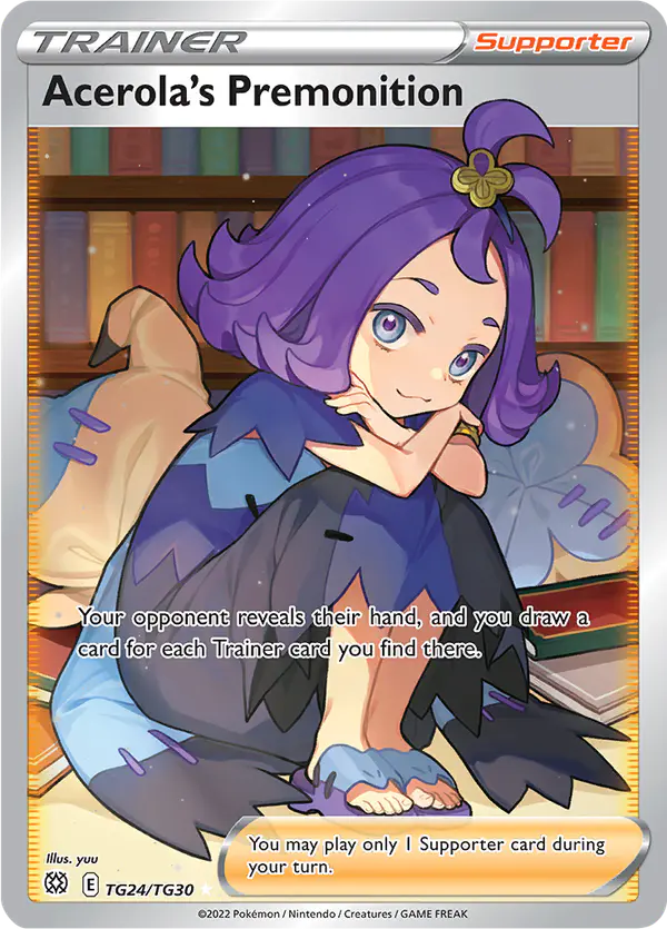 Carta Acerola's Premonition TG24 de Brilliant Stars Trainer Gallery