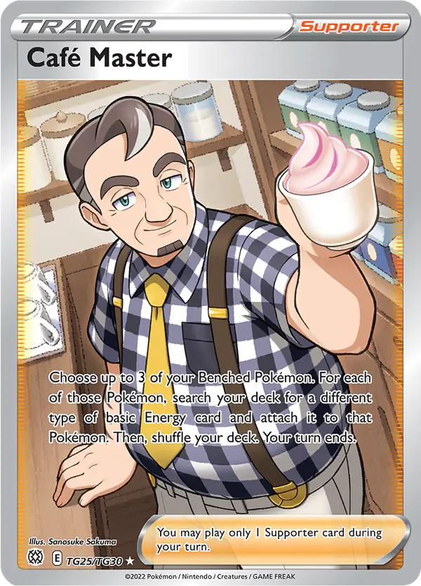 Carta Café Master TG25 de Brilliant Stars Trainer Gallery