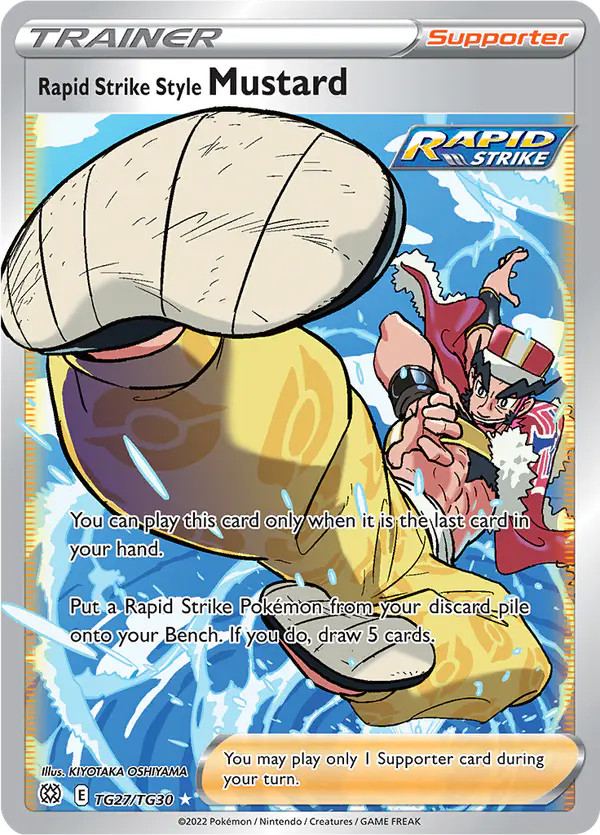 Carta Rapid Strike Style Mustard TG27 de Brilliant Stars Trainer Gallery