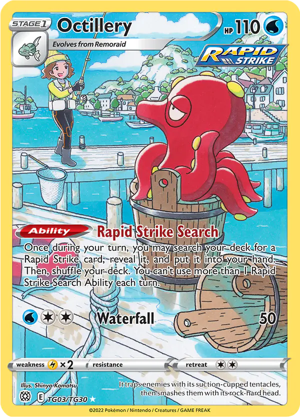 Carta Octillery TG03 de Brilliant Stars Trainer Gallery