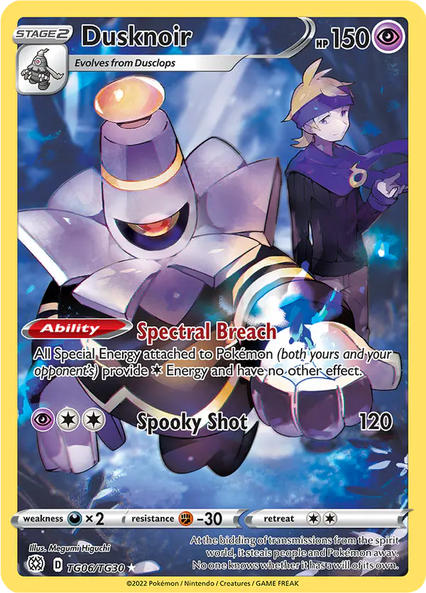 Carta Dusknoir TG06 de Brilliant Stars Trainer Gallery