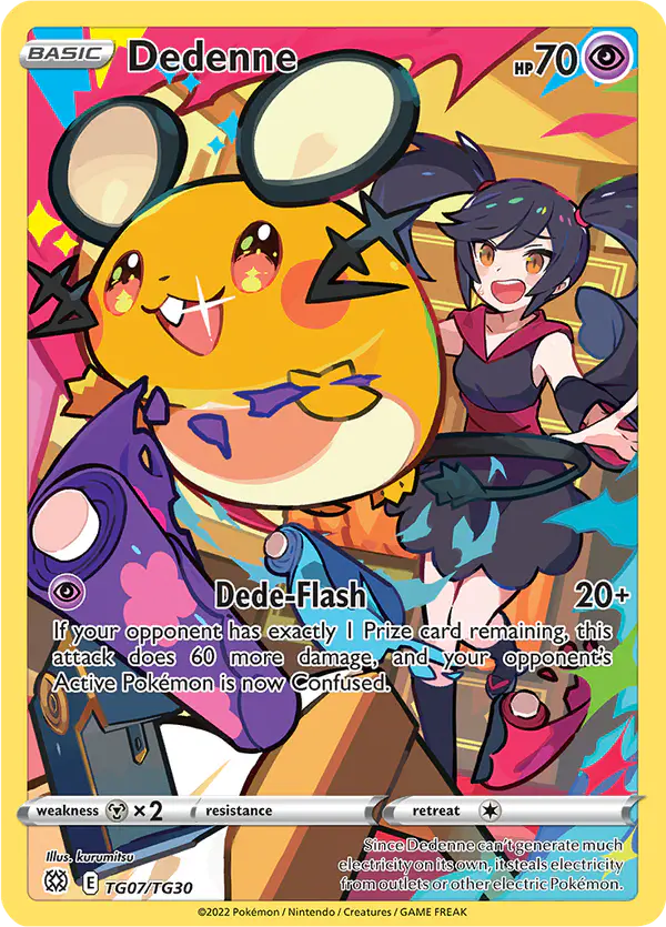 Carta Dedenne TG07 de Brilliant Stars Trainer Gallery