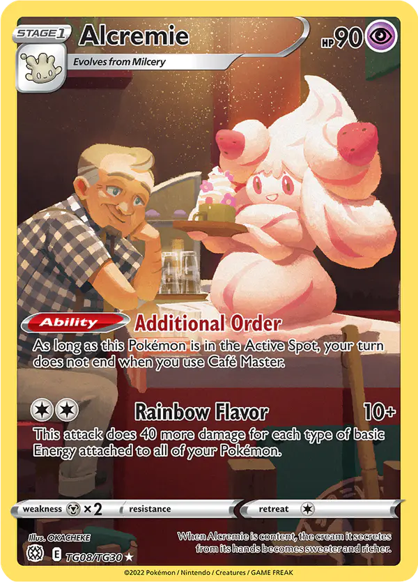 Carta Alcremie TG08 de Brilliant Stars Trainer Gallery