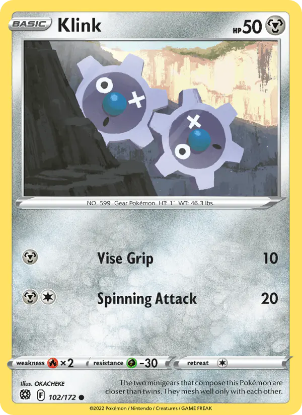 Carta Klink 102/172 de Brilliant Stars