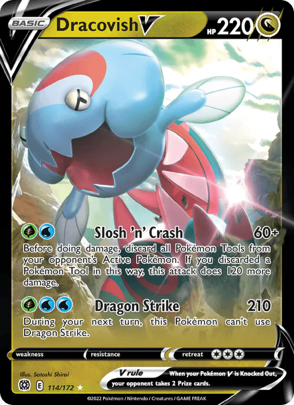 Carta Dracovish V 114/172 de Brilliant Stars
