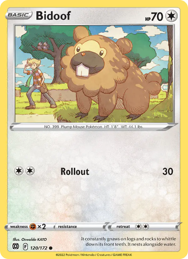 Carta Bidoof 120/172 de Brilliant Stars