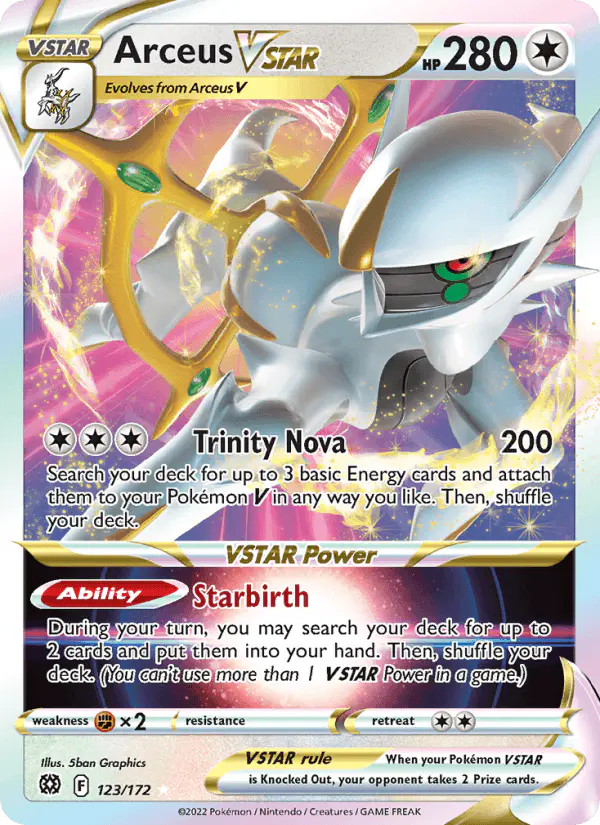 Carta Arceus VSTAR 123/172 de Brilliant Stars