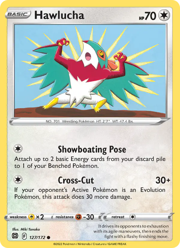 Carta Hawlucha 127/172 de Brilliant Stars