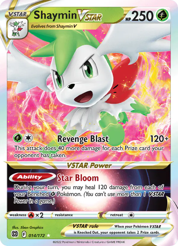 Carta Shaymin VSTAR 014/172 de Brilliant Stars