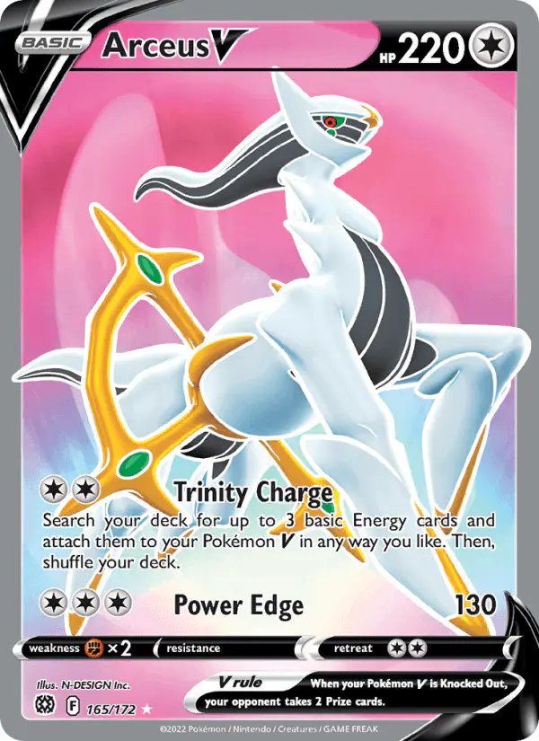 Carta Arceus V 165/172 de Brilliant Stars