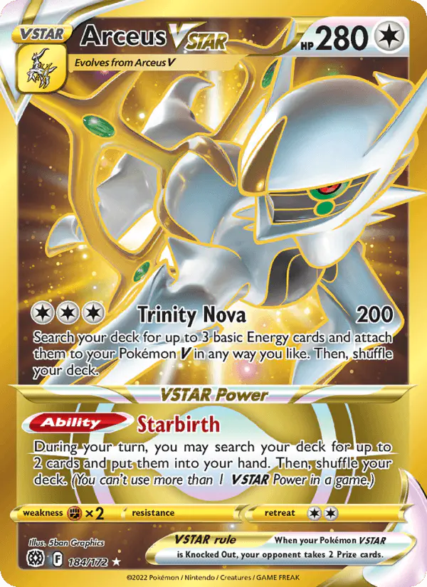 Carta Arceus VSTAR 184/172 de Brilliant Stars