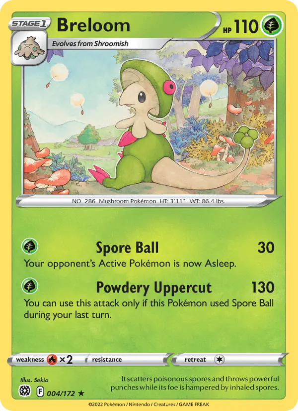 Carta Breloom 004/172 de Brilliant Stars