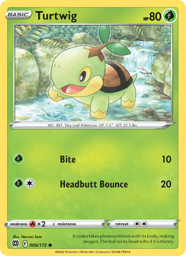 Carta Turtwig 006/172 de Brilliant Stars