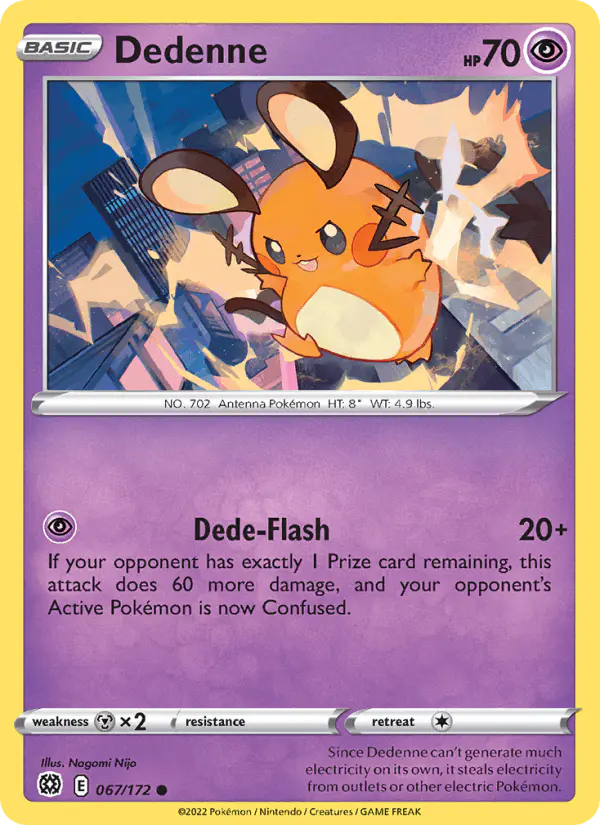 Carta Dedenne 067/172 de Brilliant Stars