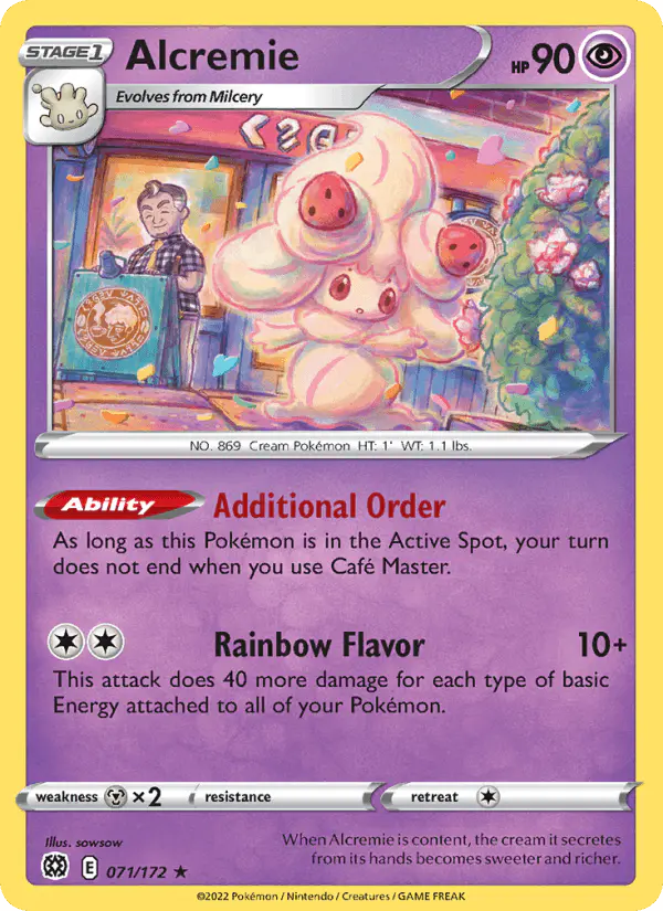 Carta Alcremie 071/172 de Brilliant Stars
