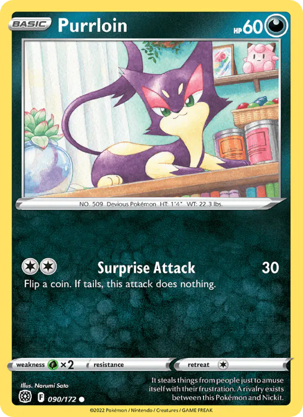 Carta Purrloin 090/172 de Brilliant Stars