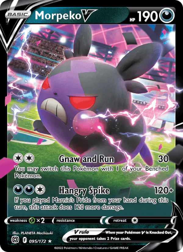 Carta Morpeko V 095/172 de Brilliant Stars