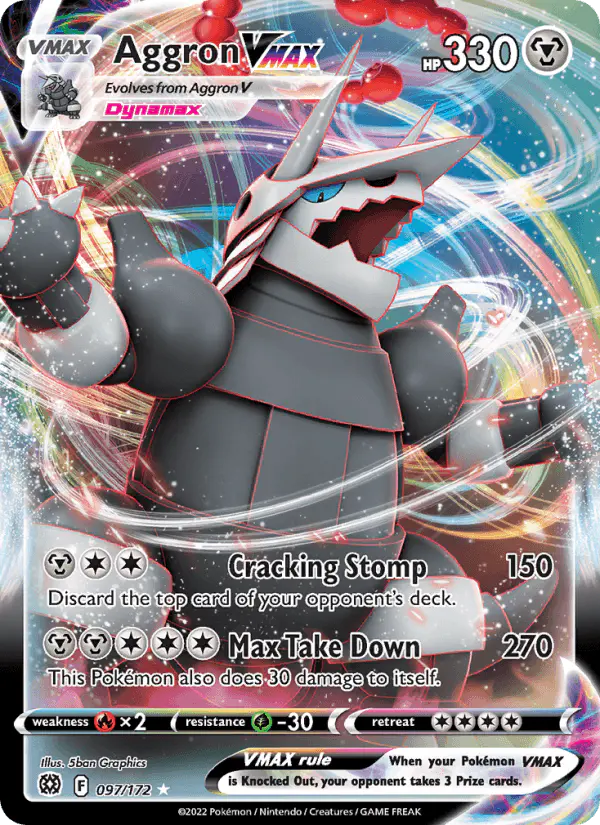 Carta Aggron VMAX 097/172 de Brilliant Stars