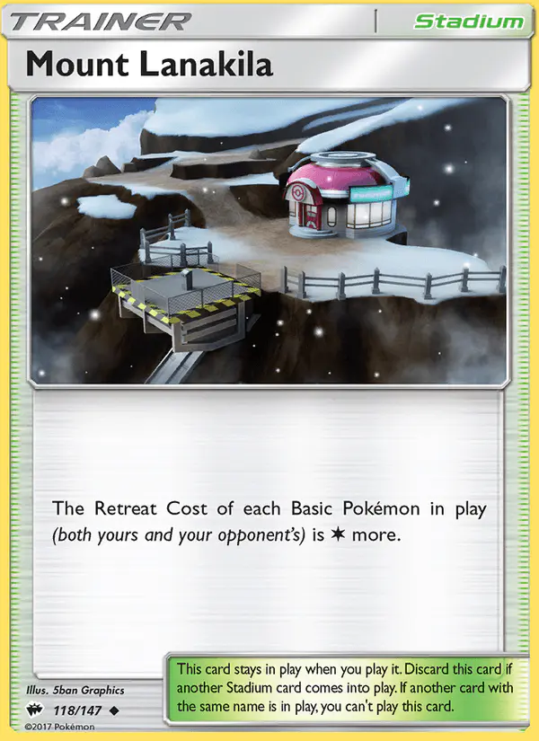 Carta Mount Lanakila 118/147 de Burning Shadows