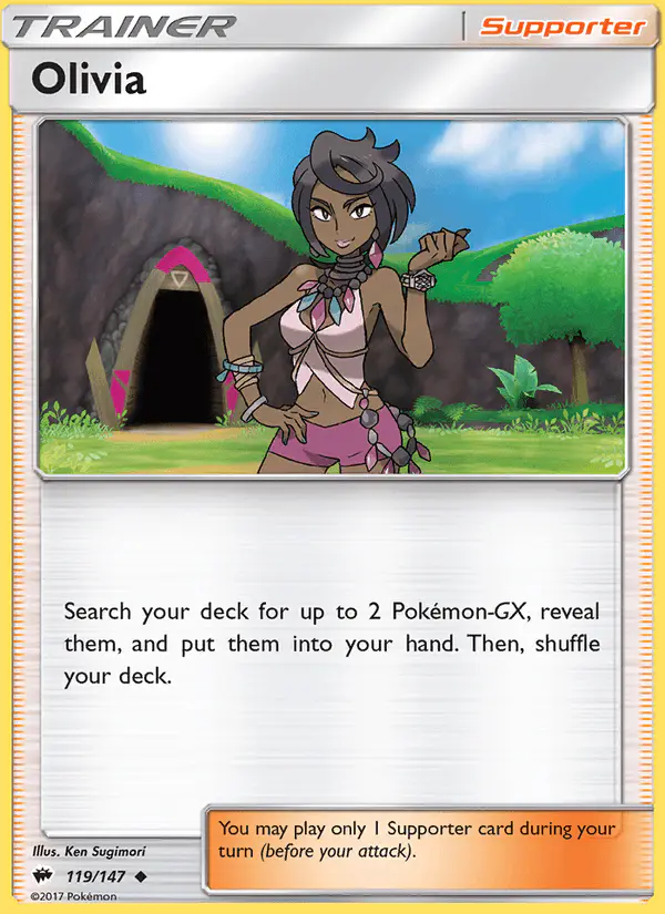 Carta Olivia 119/147 de Burning Shadows