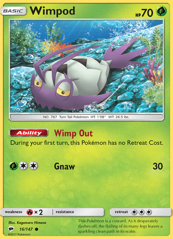 Carta Wimpod 16/147 de Burning Shadows
