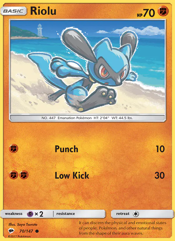 Carta Riolu 70/147 de Burning Shadows