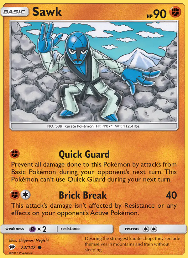 Carta Sawk 72/147 de Burning Shadows