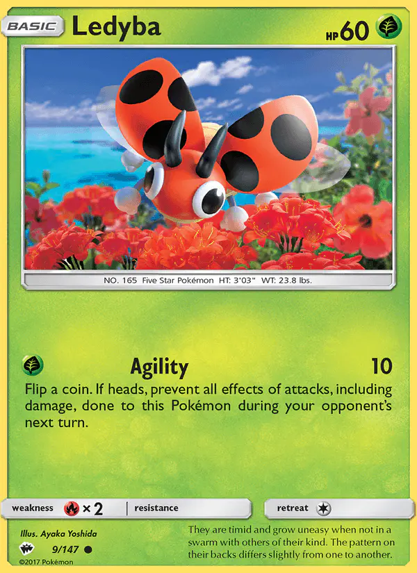 Carta Ledyba 9/147 de Burning Shadows