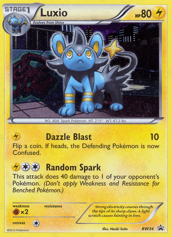 Carta Luxio BW34 de BW Black Star Promos